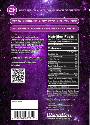 Image of Berry - THC Gummies