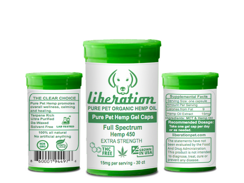 Image of Pure Pet Hemp Oil Gel Caps